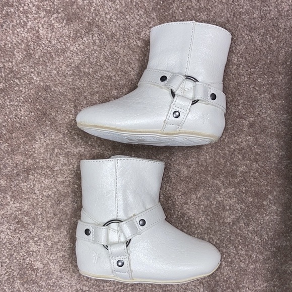 Frye baby harness white boots size 4 - Picture 2 of 11